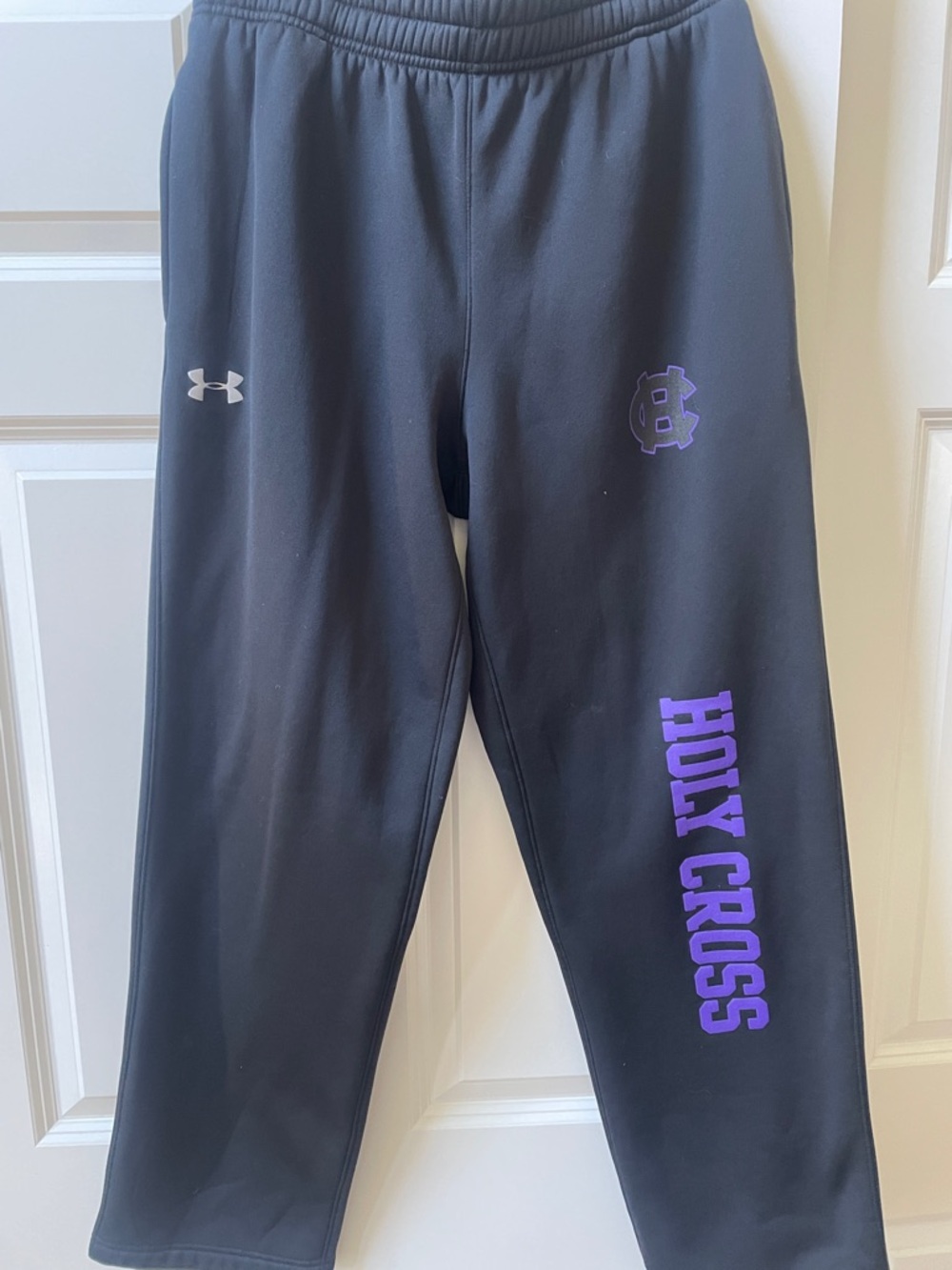 Under Armour Black Holy Cross Athletic Loose Sweatpants